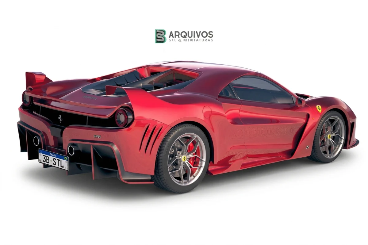 Modelo 3D STL - Ferrari 7X Design GTO Vision — foto 3
